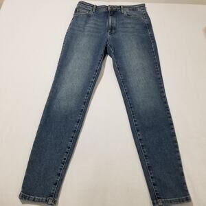 Massimo Dutti Denim Jeans Womens 8 EU 40 High Waist Slim Straight Leg Casual